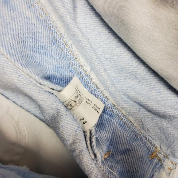 Riders Men's Light Wash Size 38 Denim Shorts Vintage Made in USA - Picture 6 of 6